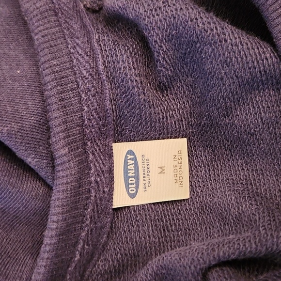 Old Navy navy sweatshirt with ties on sides, size medium - Picture 4 of 4